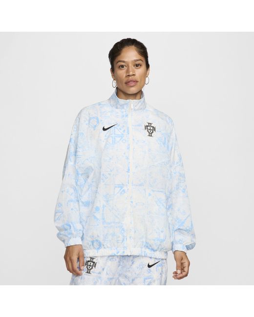 Nike windrunner blue and white deals