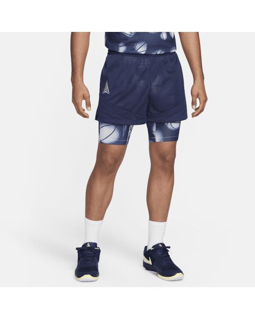 Nike Blue Ja Dri-fit 2-in-1 4" Basketball Shorts for men