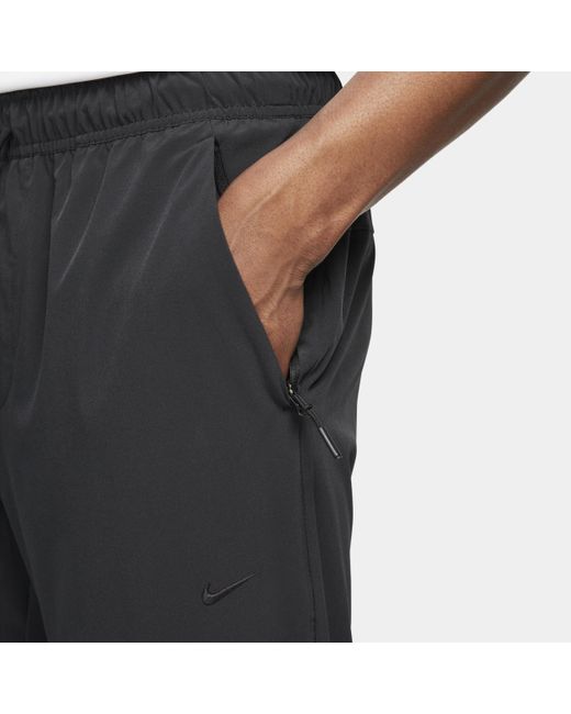 Nike Black Unlimited Dri-fit Zippered Cuff Versatile Pants for men