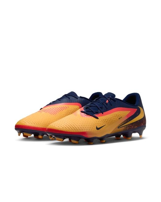 Nike Blue Phantom 6 Low Academy "Erling Haaland" Multi-Ground Soccer Cleats for men