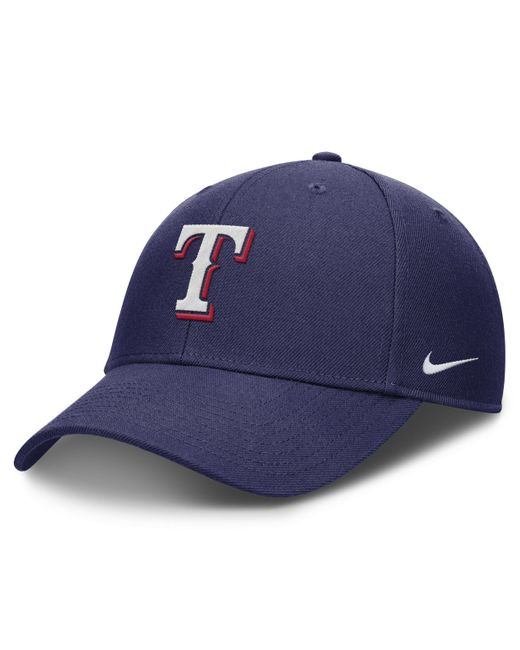 Nike Blue Texas Rangers Evergreen Club Dri-fit Mlb Adjustable Hat for men