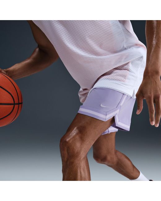 Nike Blue Dna Dri-Fit 6" Uv Woven Basketball Shorts for men