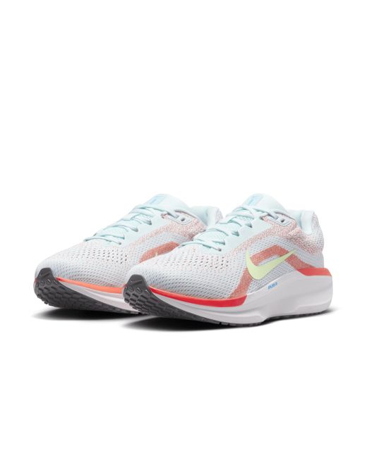 Nike White Winflo 11 Road Running Shoes (extra Wide)
