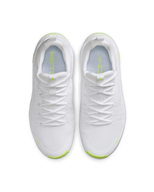 Nike White Free Metcon 6 Workout Shoes for men