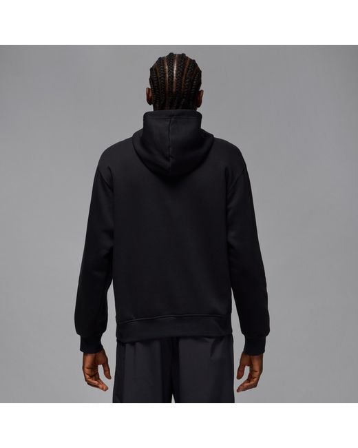 Nike Black Aj11 Gamma Fleece Pullover Hoodie for men
