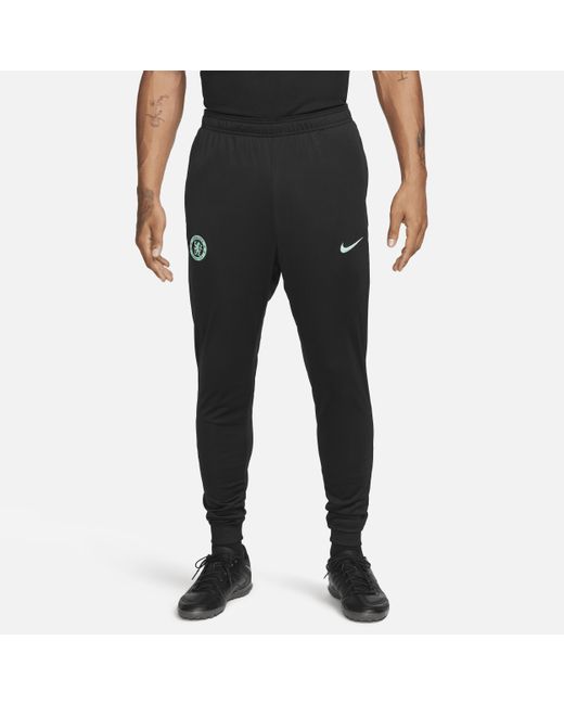 Track pants da calcio dri-fit chelsea fc strike da uomo di Nike in Black da Uomo