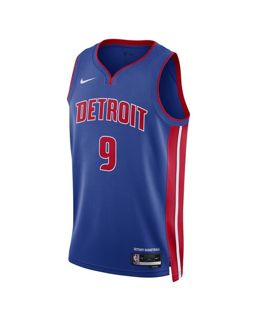 Nike Detroit Pistons Icon Edition 2022/23 Drifit Nba Swingman Jersey in Blue for Men Lyst
