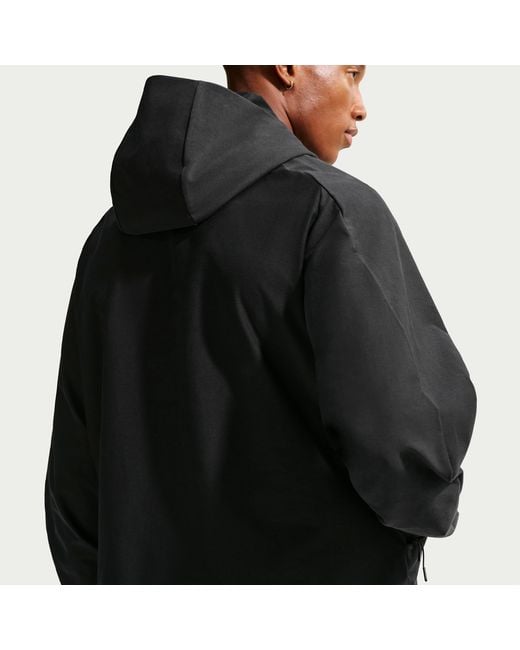 Nike Black Tech Shori Knit Full-Zip Windrunner Jacket for men