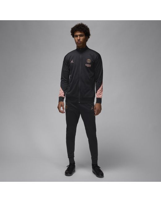 Nike Nike Paris Saint Germain Strike Third Dri Fit Football Knit Tracksuit in Black for Men Lyst UK