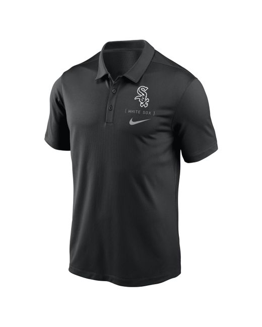 Nike Black Chicago White Sox Franchise Logo Dri-fit Mlb Polo for men