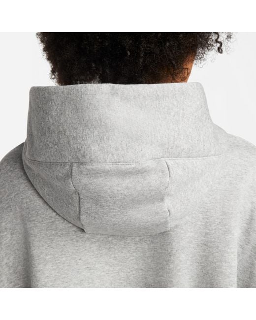 Nike Gray Sportswear Phoenix Fleece Pullover Hoodie