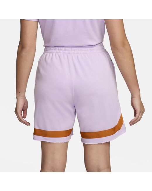 Nike White Swoosh Fly French Terry Basketball Shorts