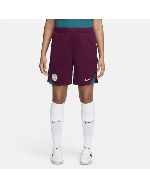 Shorts da calcio in maglia jordan dri-fit paris saint-germain strike di Nike in Purple da Uomo