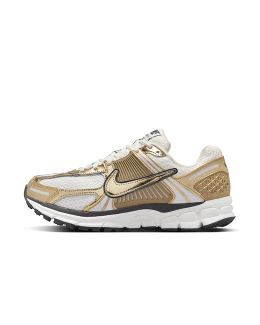 Nike White Zoom Vomero 5 Gold Shoes Leather