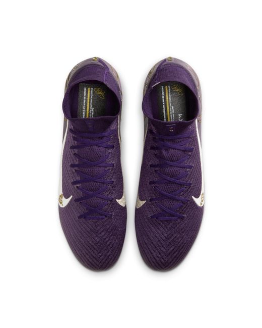 Nike Blue Mercurial Superfly 10 Elite "Kylian Mbappã" Fg High-Top Soccer Cleats for men
