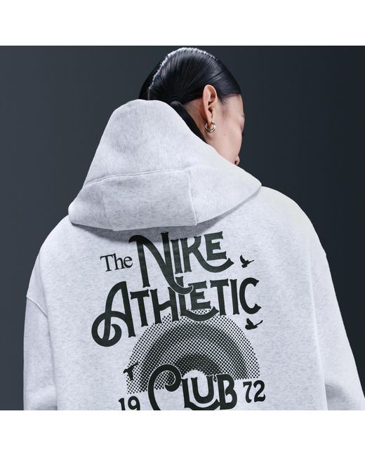 Nike Blue Sportswear Phoenix Fleece Oversized Pullover Hoodie