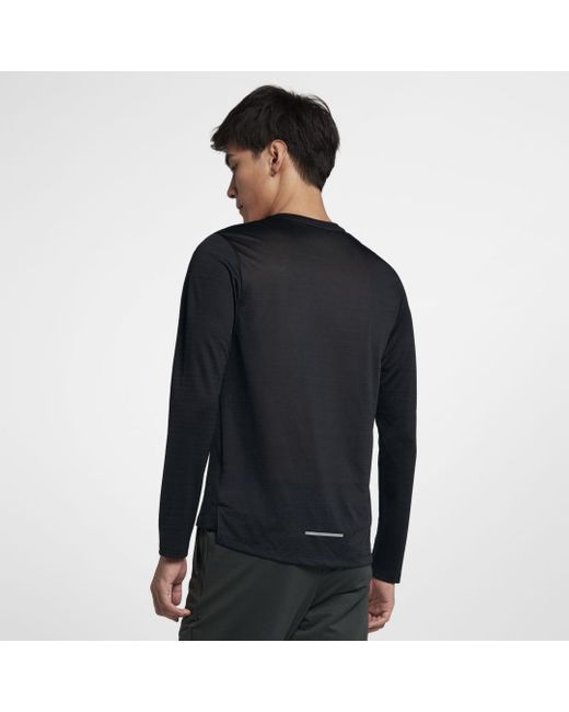 nike black running top