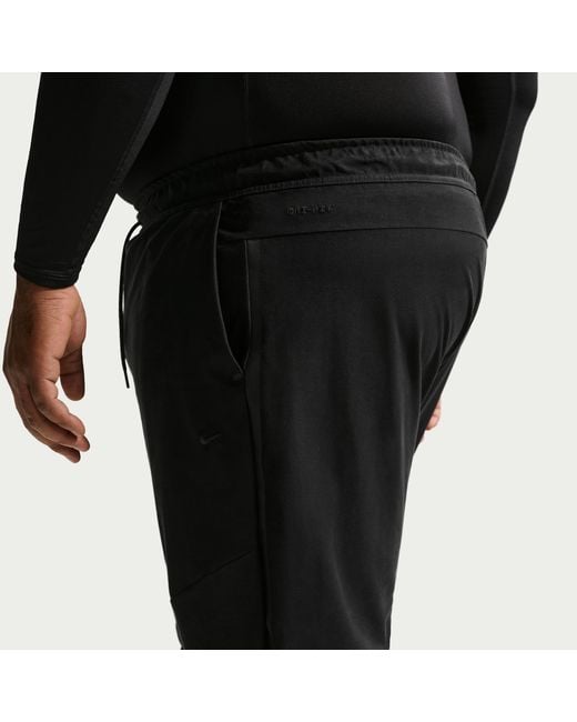 Nike Black Tech Dri-Fit Shori Knit Pants for men