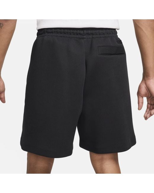 Nike Black Sportswear Tech Fleece Re-imagined Fleece Shorts Polyester for men
