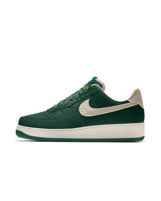 Nike Green Air Force 1 Low Premium Id (milwaukee Bucks) Men's Shoe for men