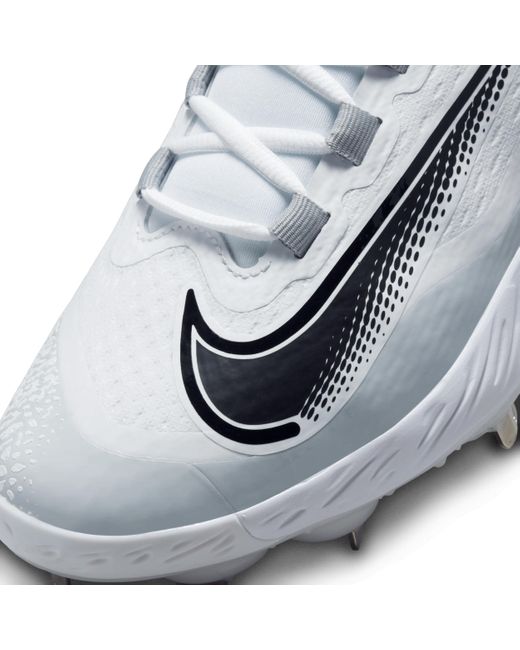 Nike White Alpha Huarache Elite 4 Low Baseball Cleats for men