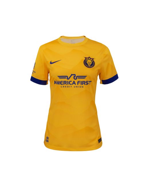 Nike Yellow Utah Royals Fc 2025 Stadium Home Dri-Fit Nwsl Replica Jersey