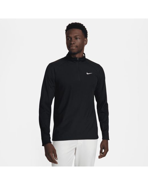 Nike Black Tour Dri-fit Adv 1/2-zip Golf Top for men