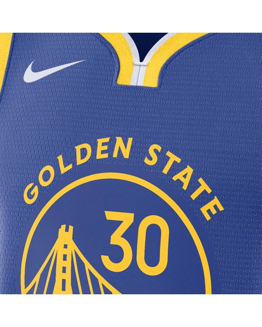 Nike Blue Golden State Warriors Icon Edition 2022/23 Dri-fit Nba Swingman Jersey 50% Recycled Polyester for men