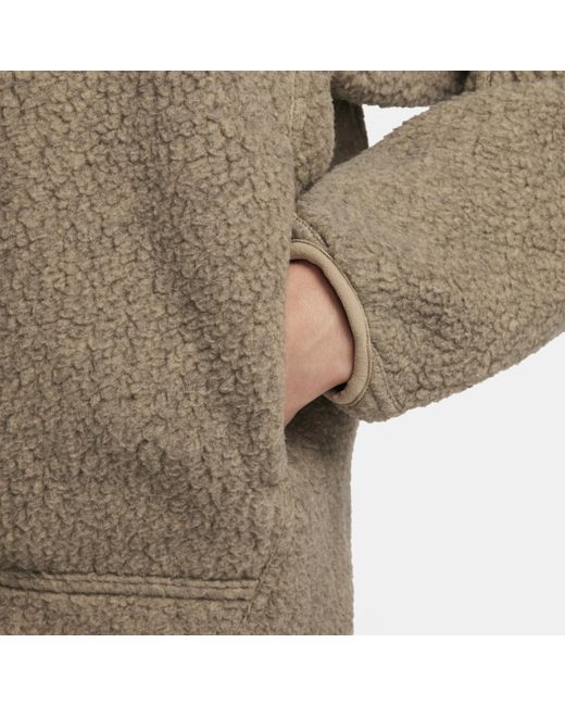 Giacca oversize in fleece con zip a tutta lunghezza acg "arctic wolf" polartec® di Nike in Brown