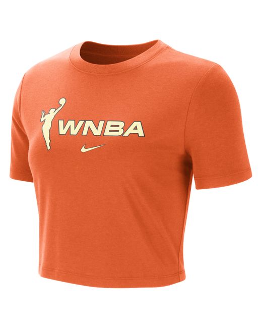 Nike Orange Team 13 Wnba Crop T-shirt
