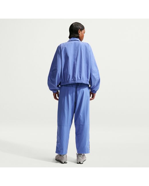 Nike Blue Sportswear Oversized High-Waisted Woven Pants