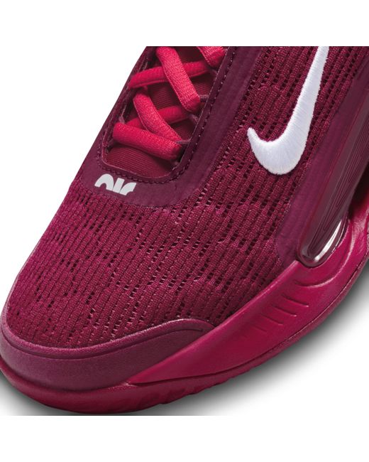 Nike Court Air Zoom Nxt Hard Court Tennis Shoes in Red | Lyst