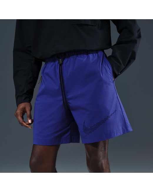 Nike Tech Geweven Herenshorts in het Blue voor heren