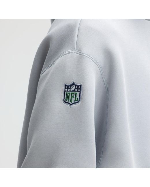 Nike Gray Seattle Seahawks Rivalries Collection Oversized Tech Fleece Nfl Pullover Hoodie for men