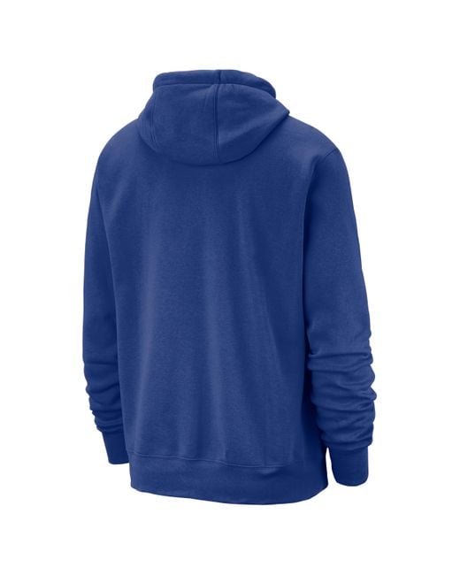 Nike Blue Golden State Warriors Club Nba Pullover Hoodie for men