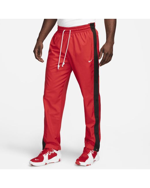 Nike Dna Tearaway Basketball Trousers in Red for Men Lyst