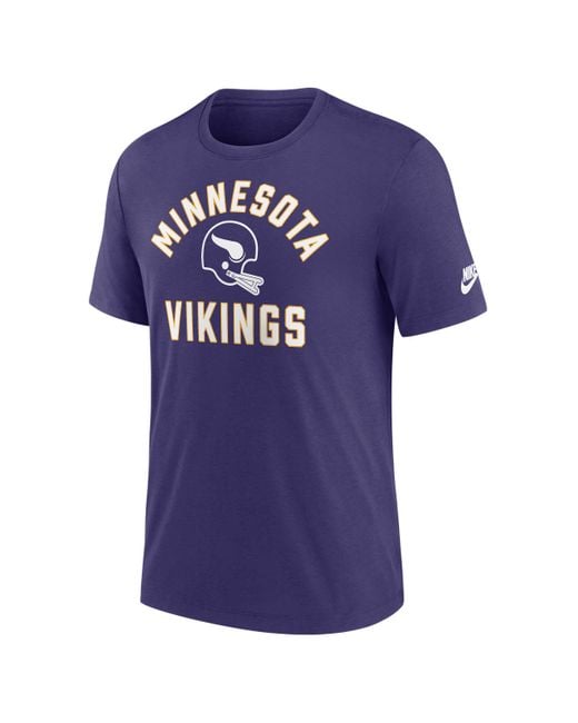 Nike Blue Minnesota Vikings Favorable Timeline Nfl T-Shirt for men