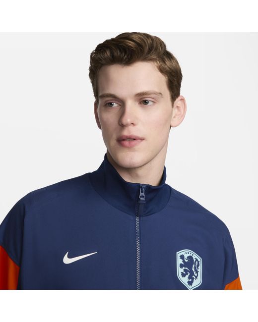 Giacca da calcio dri-fit olanda strike di Nike in Blue da Uomo