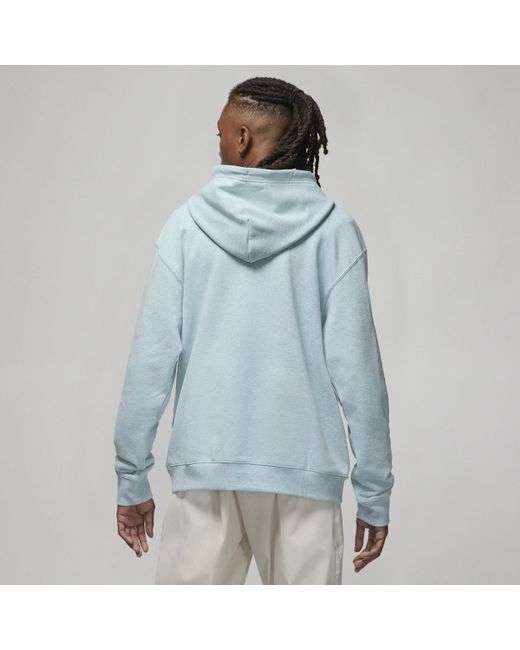 Nike Jordan Flight Fleece Pullover Hoodie In Grey, in Blue for Men | Lyst