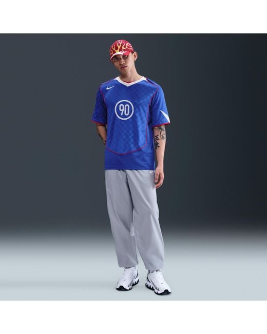 Nike Blue Total 90 Dri-Fit Soccer Jersey for men