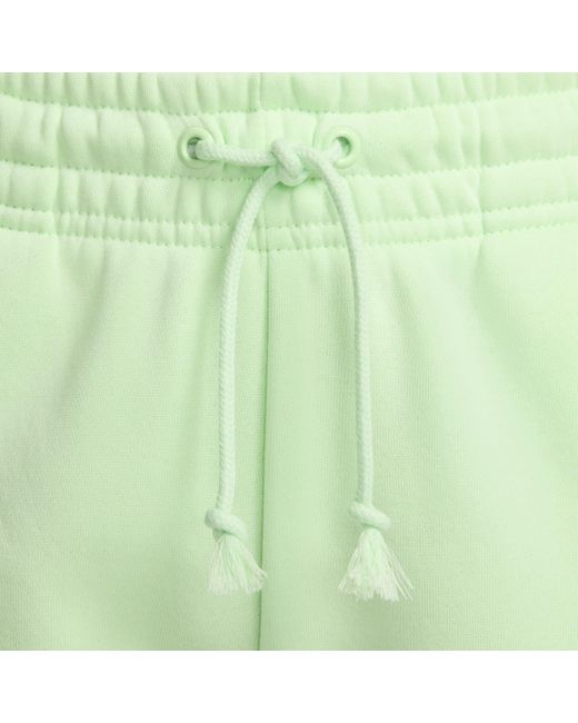 Nike Sportswear Phoenix Fleece joggingbroek Met Halfhoge Taille in het Green