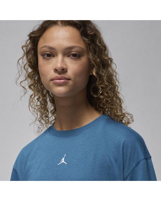 Top a manica corta diamond jordan sport di Nike in Blue