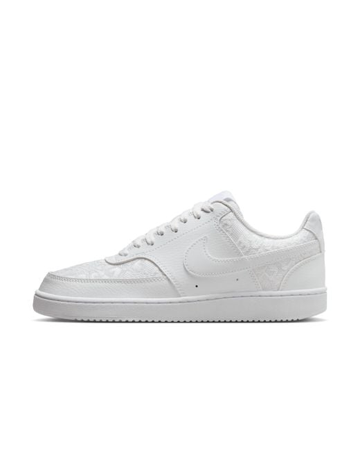 Nike White Court Vision Low Shoes