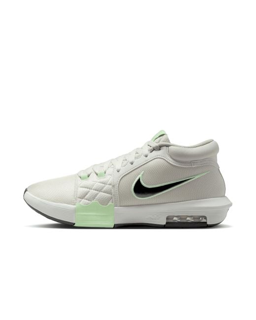 Nike White Lebron Witness Viii Basketball Shoes for men