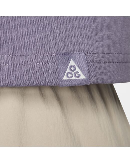 Nike Purple Acg Dri-fit Adv Short-sleeve T-shirt