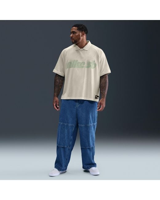 Nike Blue Sb Dri-Fit Jacquard Skate Jersey for men