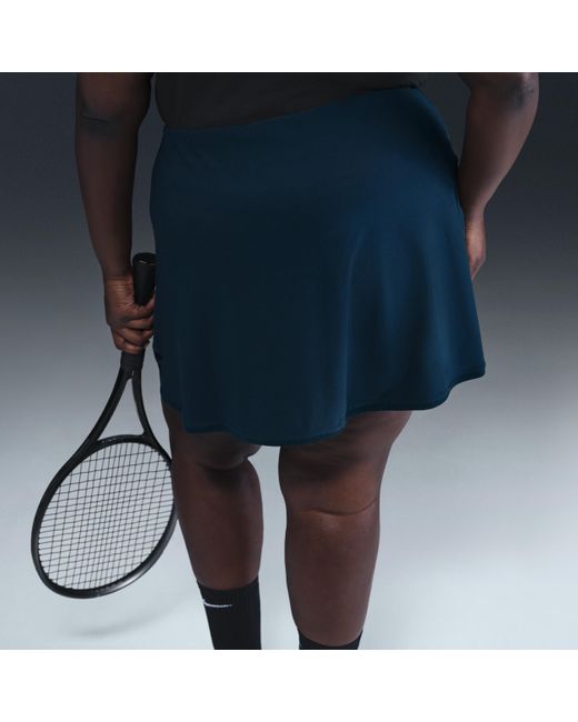 Nike Blue Victory Dri-Fit Straight Tennis Skirt (Plus Size)