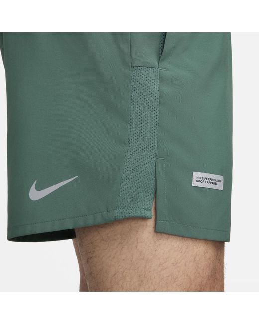 Nike Green Challenger Flash Dri-fit 5" Brief-lined Running Shorts for men