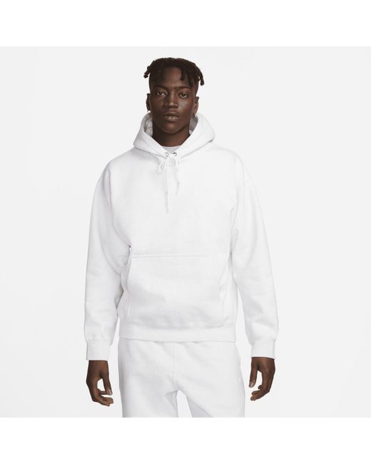 Sweat À Capuche En Tissu Fleece Solo Swoosh Pour Homme Nike pour homme en coloris White