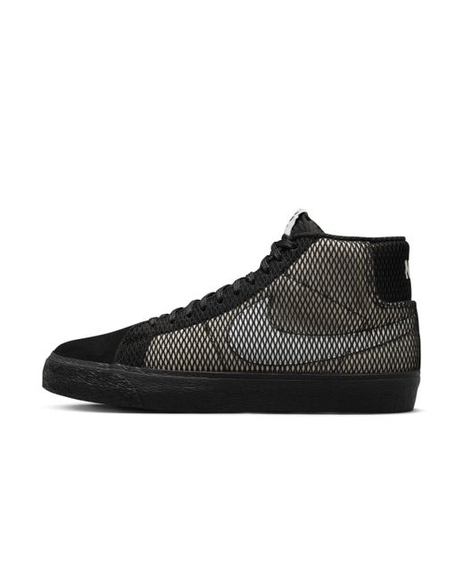 Nike Black Sb Zoom Blazer Mid Premium Skate Shoes